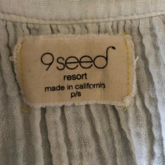 9Seed 9 Seed Marrakesh Dashiki Tie Dye Coverup Tunic Top Gauze Flowy Made in USA - Picture 3 of 4